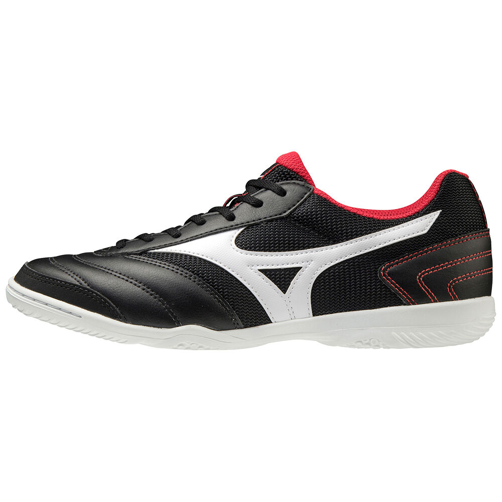 Mizuno Men's MRL Sala Club IN Soccer Shoes Black/Silver/Red (Q1GA200309-BNA)